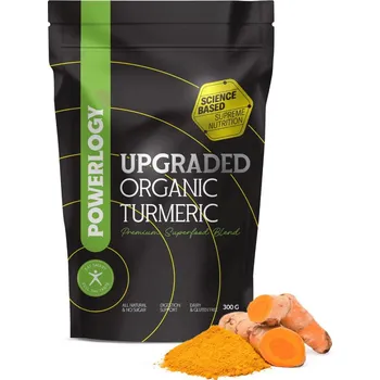 Přírodní produkt Powerlogy Upgraded Organic Turmeric Powder 300 g