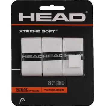 Míčový sport HEAD Multipack 4 ks XtremeSoft 3 overgrip omotávka tl. 05 mm bílá