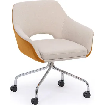 Konferenční židle VISTA, béžová/hnědá