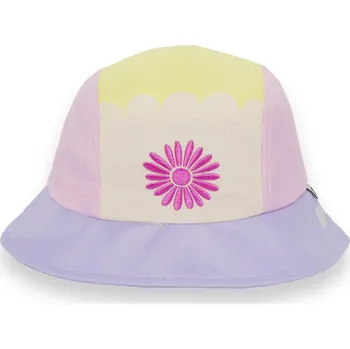 Kojenecká čepice KiETLA Klobouček s UV ochranou FUN FLEUR Flower Yellow 51-53 cm