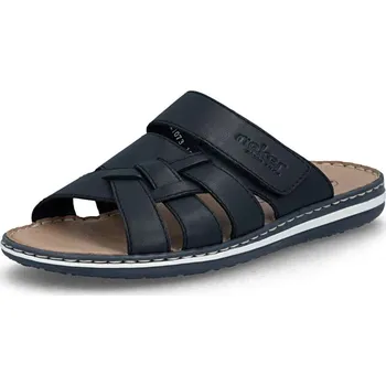 Pánské pantofle Pánské nazouváky RIEKER 21073-15 modrá S6 46