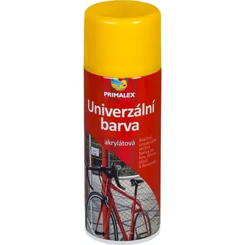 Autolak Primalex Univerzální barva RAL 1023 žlutá dopravní 400 ml