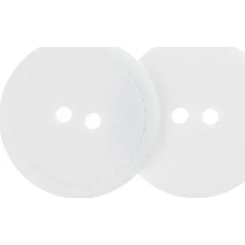 Knoflík Knoflíky Žirovnice Knoflík 3 cm bílý 2 dírky - 401147 - sada 3 ks