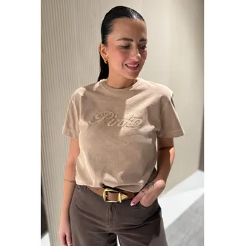 Dámské tričko PINKO SHERYL 106575A36TC36 béžové Velikost: XS