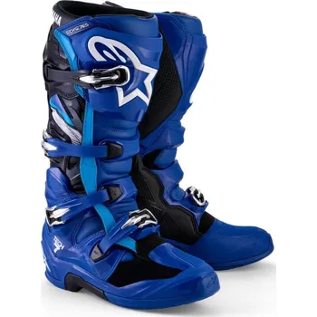 Moto obuv Boty TECH 7 YAMAHA kolekce, ALPINESTARS (modrá/bílá/černá) 2026 38