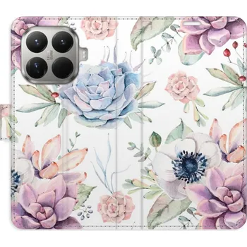Pouzdro na mobilní telefon iSaprio Flip pouzdro Succulents Pattern pro Xiaomi 15T Pro
