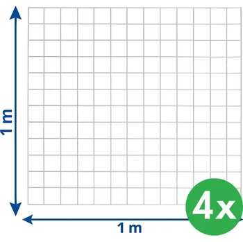gabiony Gabionová síť 1x1 m, drát 3 mm, oka 5x5 cm, balení 4 ks