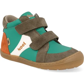 Barefoot dětské kotníkové boty Koel - Dari Tex Cotton Green zelené Velikost: 25