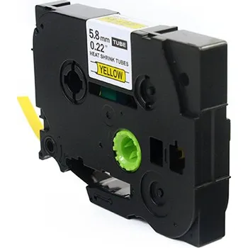 Pásek do tiskárny Páska JetWorld Black on Yellow Replacement Brother 6mm x 1,5m HSe-611 (HSE611, HS-611, HS611, HS2-611, HS2611, HSC-611, HSC611) rurka termokurczliwa