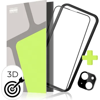 Tempered Glass Protector pro iPhone 15 + sklo na kameru + instalační rámeček (Case Friendly)