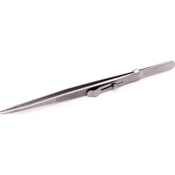 Plastikový model Fine serrated locking tweezers - 160mm 50821 - pinzeta pro uchycení