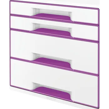 Zásuvkový kontejner LEITZ WOW CUBE purpurový