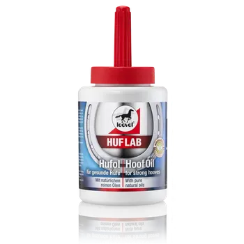 Olej na kopyta z čistě přírodních složek Leovet Huflab Hufol, Láhev se štětcem 450ml