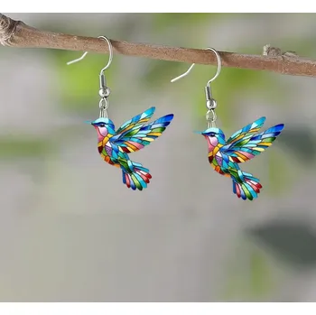 Náušnice Prosperk Náušnice barevné Kolibřík