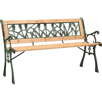 Zahradní lavice Lavička s opěradlem, dřevěná, 122 x 54 cm