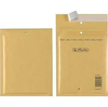 Obálka HERLITZ bublinková C, hnědá - balení 10 ks