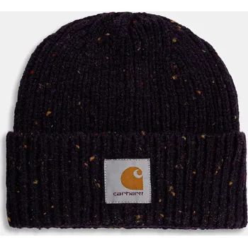 Čepice Čepice s příměsí vlny Carhartt WIP Anglistic Beanie, ONE SIZE, fialová, 45X