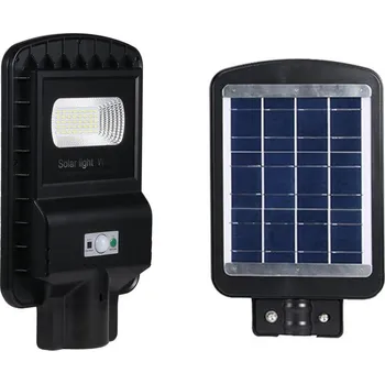 Žárovka LEDSolar veřejně osvětlení pouliční lampa 20W, se senzorem, bezdrátové, iPRO, studená barva