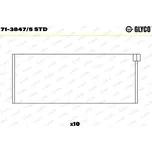 Ojniční ložisko GLYCO 71-3847/5 STD