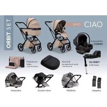 Kočárek MOON Ciao Orbit set Sand