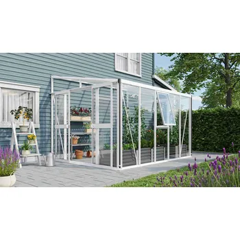 Skleník skleník VITAVIA ATHENA 8600 sklo 3 mm + PC 10 mm bílý LG3835 Varianta: Vitavia Athena 8600 sklo 3 mm + PC 10 mm bílý LG3835