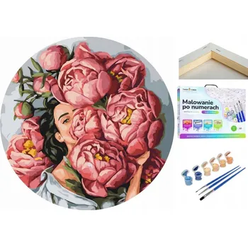 Obraz Malování podle čísel 40x40 na kulatém rámu Twoje Hobby