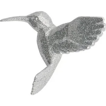 Vánoce KURT ADLER Vánoční ozdoby - kolibřík, stříbrný
