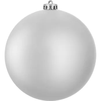 Vánoce LAALU Vánoční ozdoby - koule, stříbrná matná, průměr 15 cm