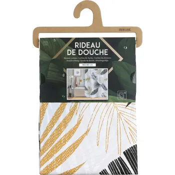 Sprchový závěs Dochtmann Sprchový závěs PVC 180 × 180 cm, motiv palmy