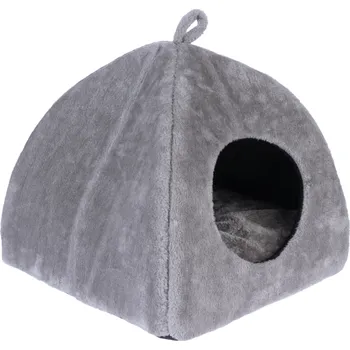 Pelíšek pro kočku Zooplus Basics kukaň pro kočky šedá 43 x 43 x 41 cm