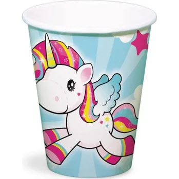 Kelímky jednorožec - little unicorn 250ml / 8 ks