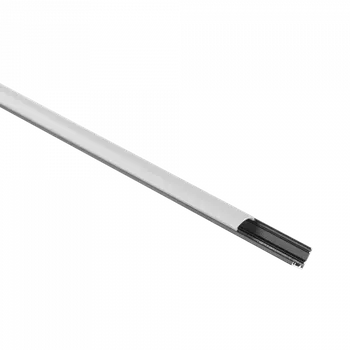 LED páska Hliníkový rohový LED profil pro povrchovou montáž černý 2m s matným difuzorem pro LED pásky + koncové krytky RW řady Ecolight