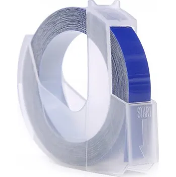 Pásek do tiskárny Náhradní páska JetWorld 3D Dymo z bílé na modrou (pro embosování, ražbu) 9 mm x 3 m (S0898140) (10 ks)