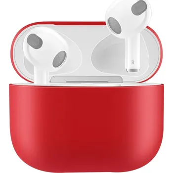 Pouzdro na mobilní telefon Ochranný silikonový obal pro AirPods 3 - červený