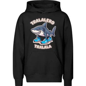 Chlapecká mikina Dětská mikina Tralalero tralala Barva: Černá, Velikost: 10