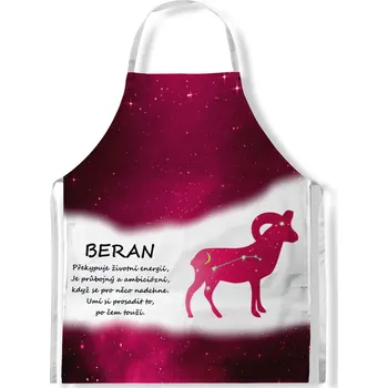 Kuchyňská zástěra Impar Beran (21.3. - 20.4.) - červená