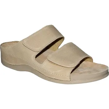 Dámská zdravotní obuv Medistyle zdravotní pantofle PETRA PP-512/k Barva: béžová, Velikost: 37