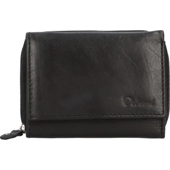 Peněženka Kožená peněženka Delami Roxy, černá