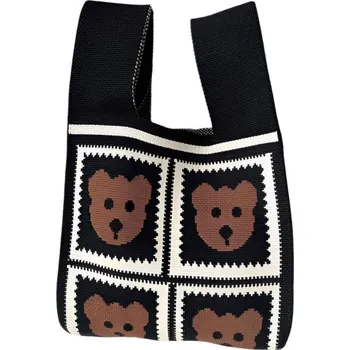 Kabelka ANNAM Tote bag černý medvěd 35 × 20 cm