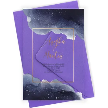 Svatební dekorace Svatební oznámení hvězdné nebe