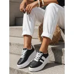 Dstreet Dámské tenisky kožené na platformě ZY1375 Barva: Černá, Velikost: 39