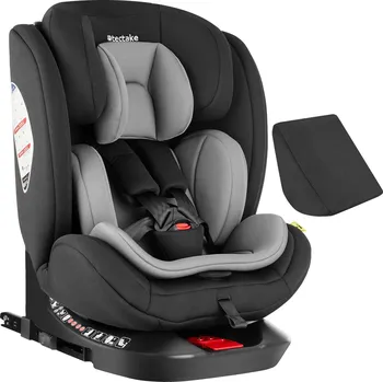 Autosedačka TecTake Linus Isofix, otočná, černá/světle šedá