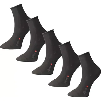 Dámské ponožky 5 pack zdravotních ponožek Matex Diabetes s aloe vera 333 černá