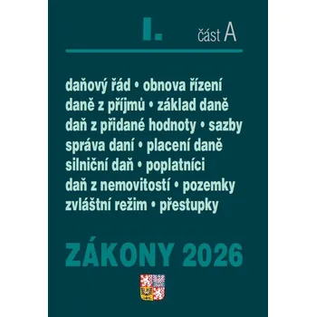 Zákony I A/2026 – Daňové zákony Kniha