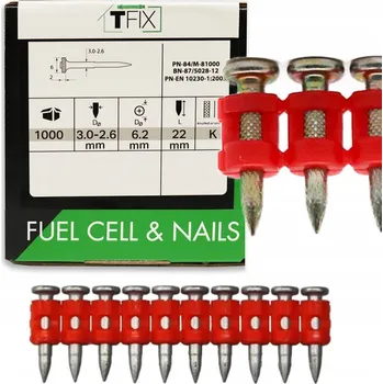 Hřebík Hřebíky do betonu TFIX 22 1000 ks 2,5 kg