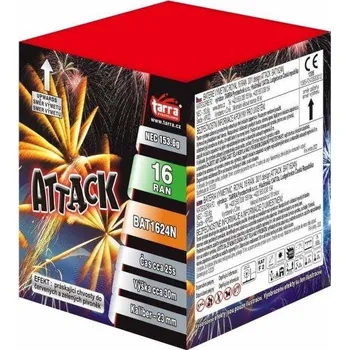 Ohňostroj - Baterie výmetnic attack 16 ran