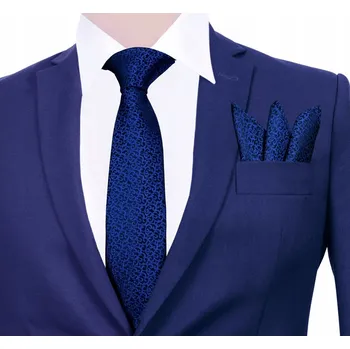 Kravata GREG široká kravata modrá