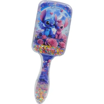 Disney Kartáč na vlasy - Stitch a Angel/Růžové květy