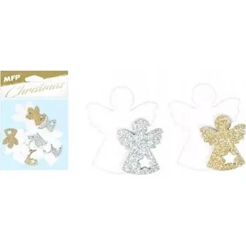 Vánoční dekorace DŘEVĚNÉ DEKORACE ANDĚLÍČCI 6 KS MFP