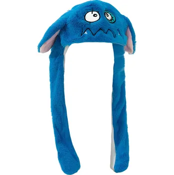 Čepice Disney Plyšová čepice s pohyblivýma ušima - Tmavá modrá příšerka